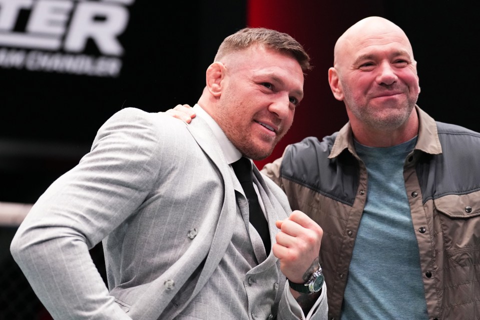 McGregor was meant to fight Michael Chandler at UFC 303 but hurt his toe