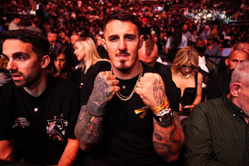 NEW YORK, NEW YORK - NOVEMBER 16: UFC Fighter Tom Aspinall poses for a photo during the UFC 309 event at Madison Square Garden on November 16, 2024 in New York City. (Photo by Jeff Bottari/Zuffa LLC)