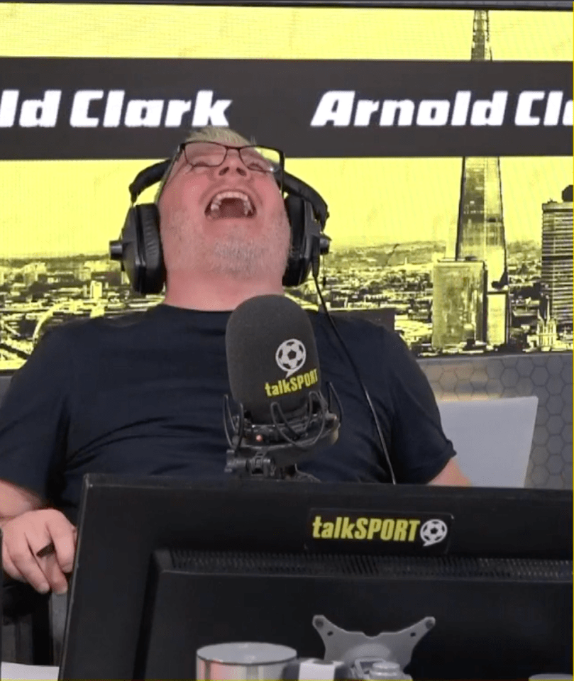 As as Ally McCoist who threw his head back in laughter