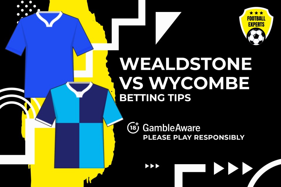 Wealdstone vs Wycombe tips. 18+ GambleAware.org - Please play responsibly.