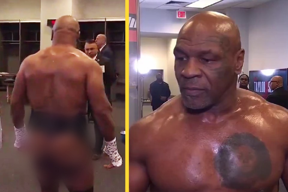 Tyson bared all in a crazy blunder on the Netflix broadcast