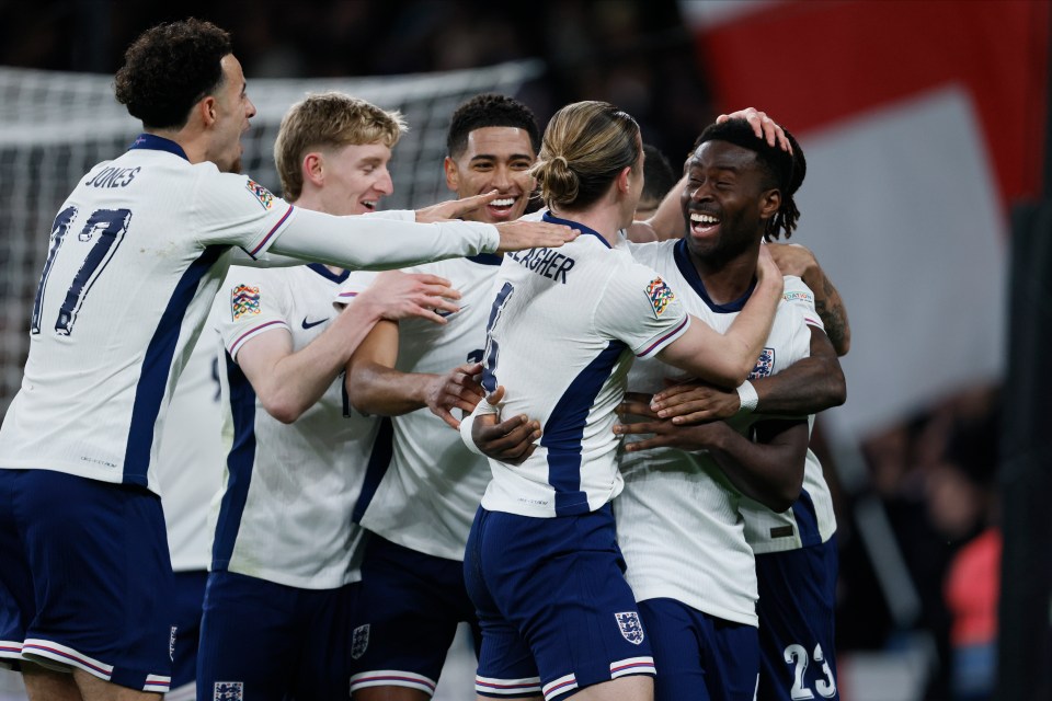 England scored all five of their goals in 26 second-half minutes
