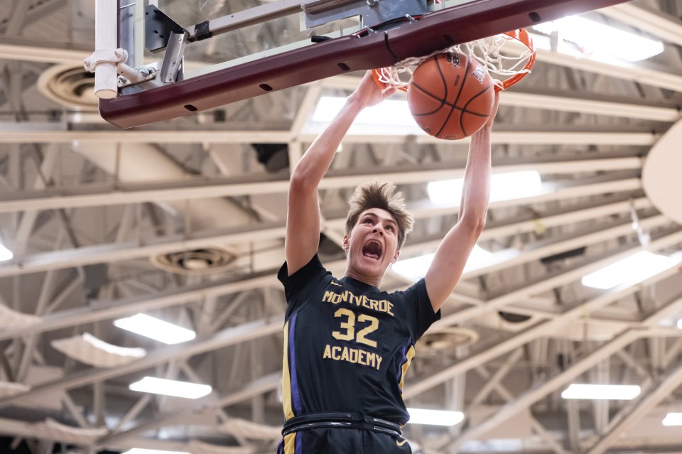 He's able to pass like a pro but can also dunk with intensity