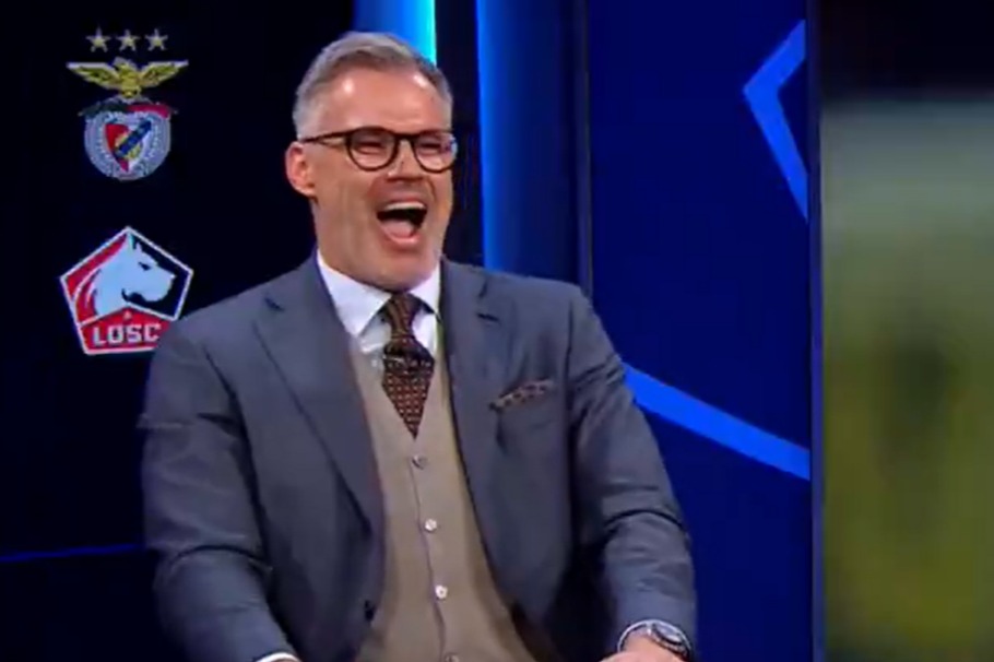 Carragher sent a series of laughing emojis to the suggestion