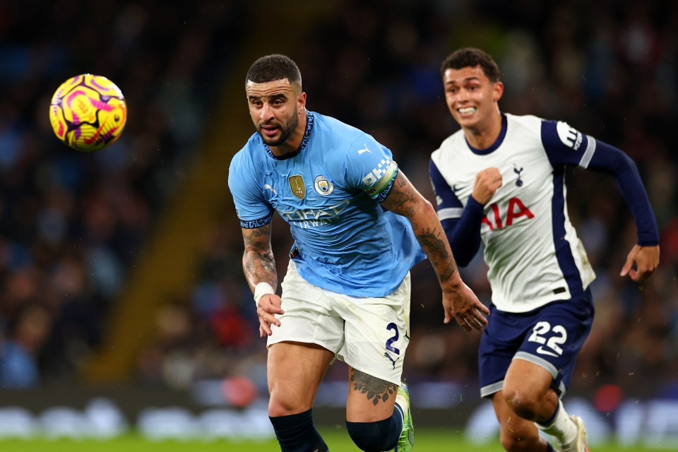 Walker didn't enjoy the best of evenings against Spurs