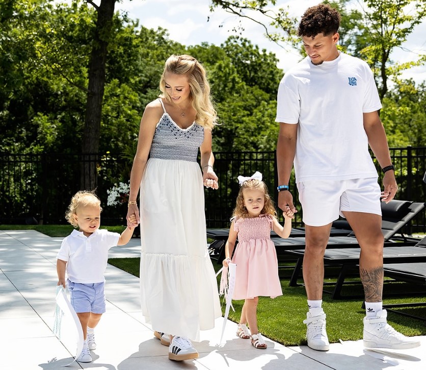 Mahomes' family of four became five at the start of 2025