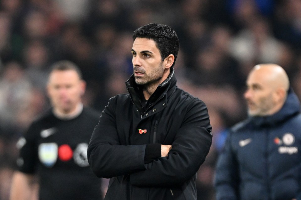 Arteta has made five changes to his Arsenal line-up to face Forest on Saturday
