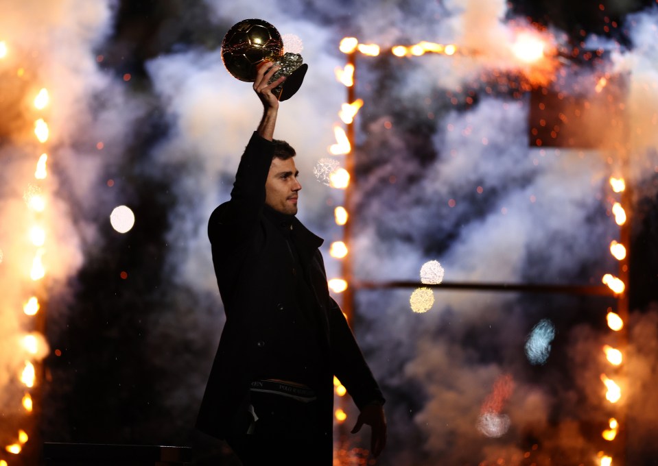 Rodri's Ballon d'Or presentation ceremony preceded the game
