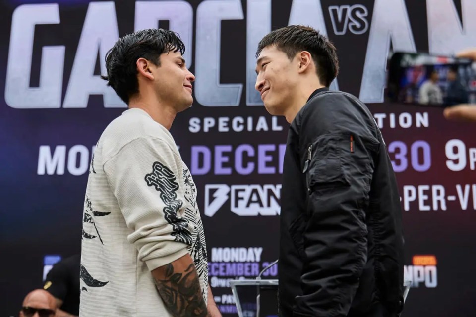 Garcia returns on December 30 against Anpo in Japan