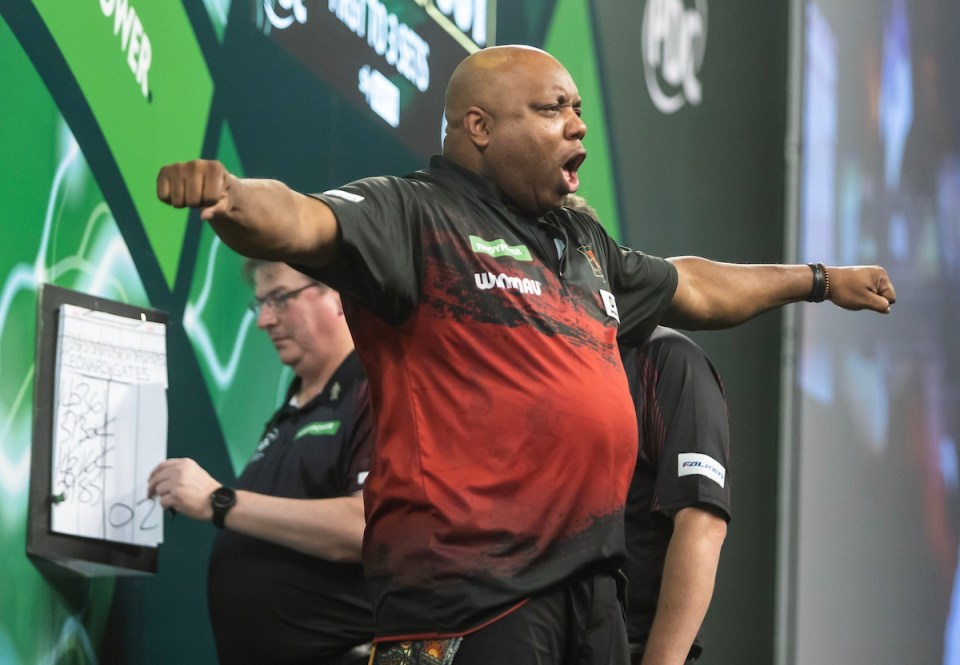Gates showed plenty of emotion in his first round win over Menzies on Monday