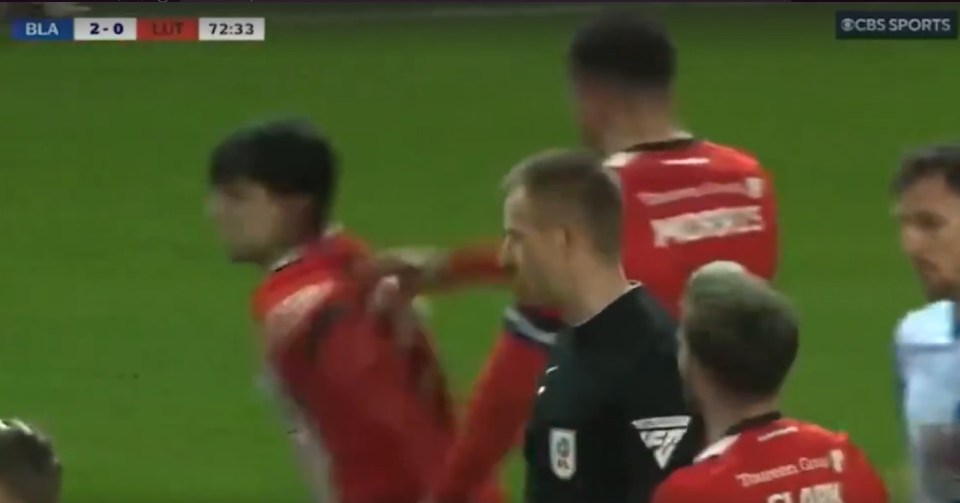 Carlton Morris was left furious by the midfielder's conduct