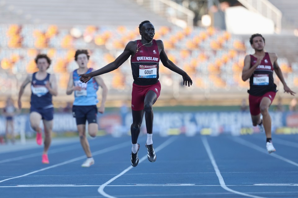 The teenager also clocked a quicker time than Bolt had at the same age