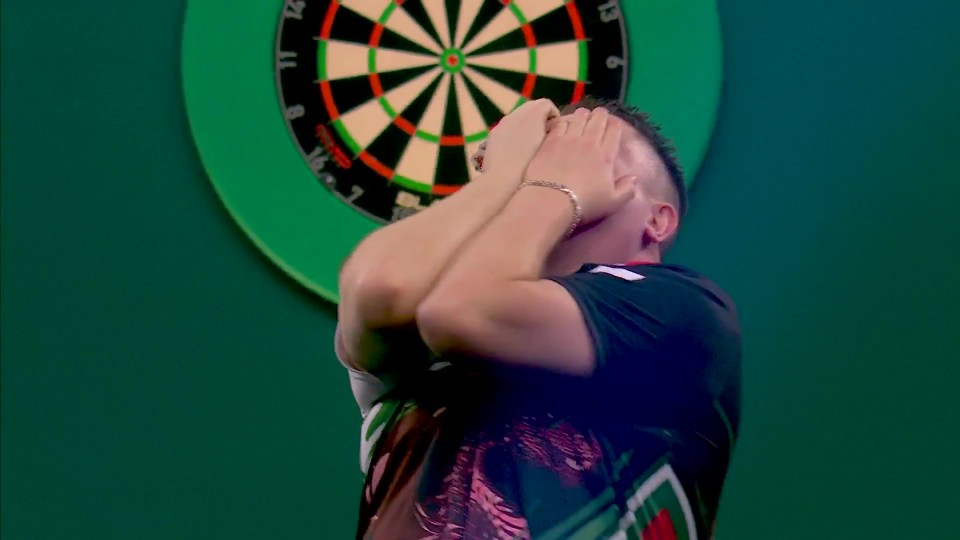 He was reduced to tears after sealing his place in the third round