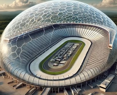 A domed roof could keep tracks dry