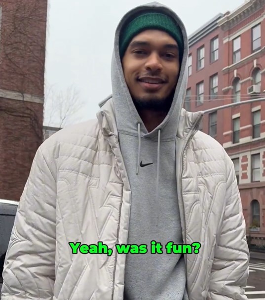 He said he just felt like it, and that he beat his brother but lost against two professionals