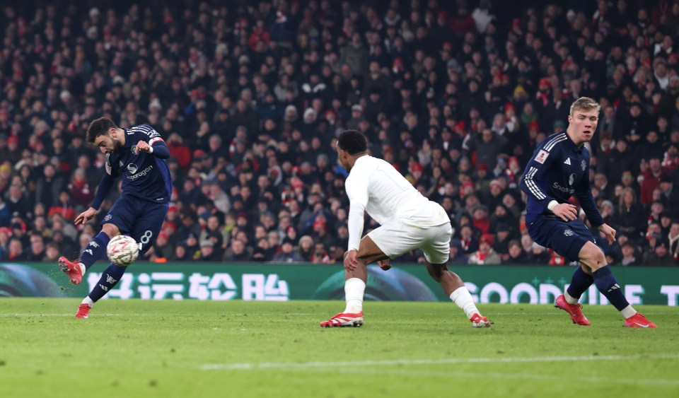 This stylish strike from Fernandes put the visitors ahead on 52 minutes