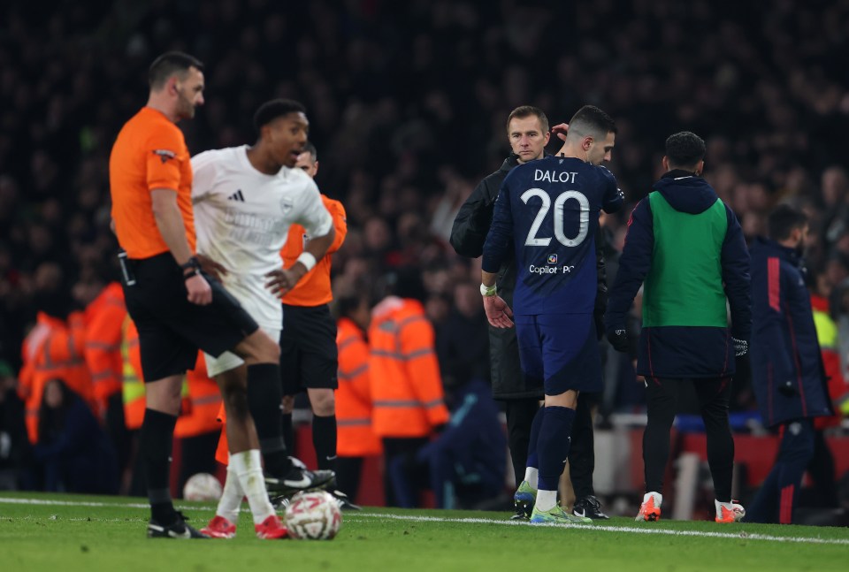 But they played with ten men for an hour with Dalot seeing red