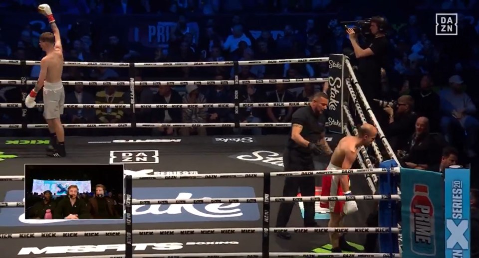 But the fight was waved off and Little T emerged as the winner