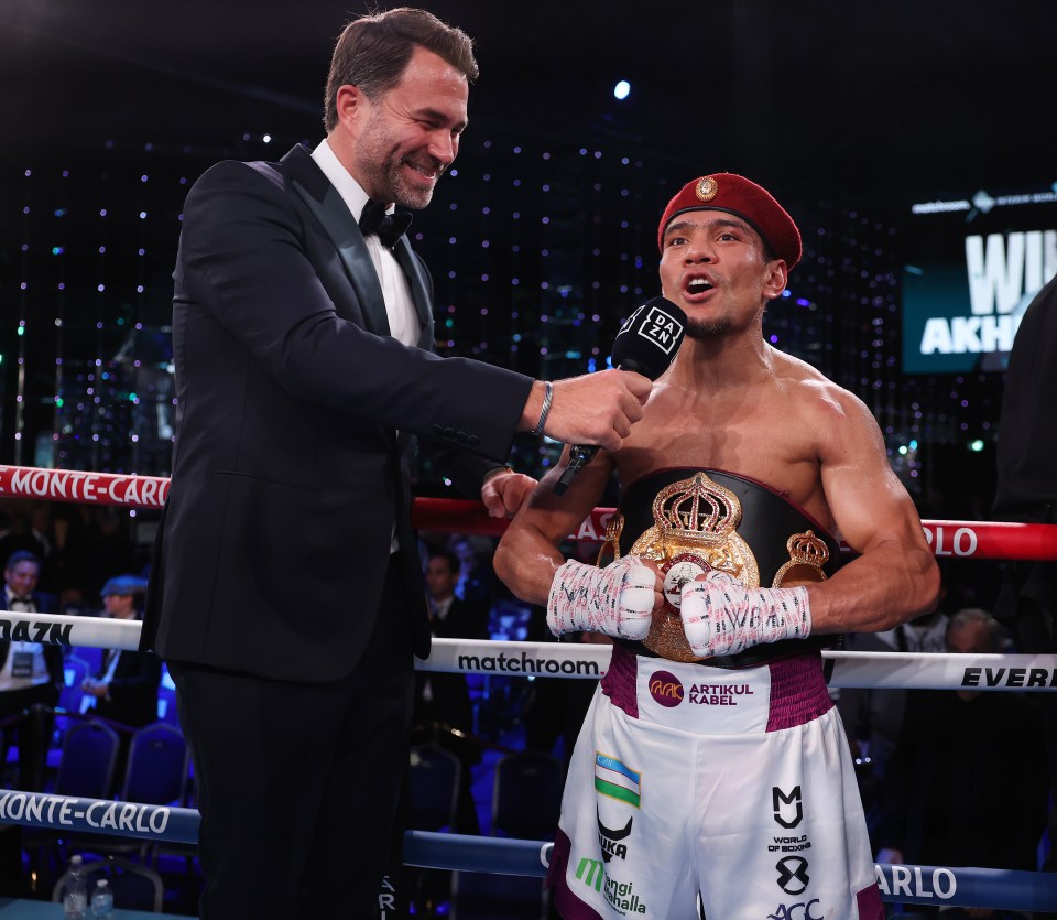 Akhmadaliev is mandatory for Inoue's belts with the WBA