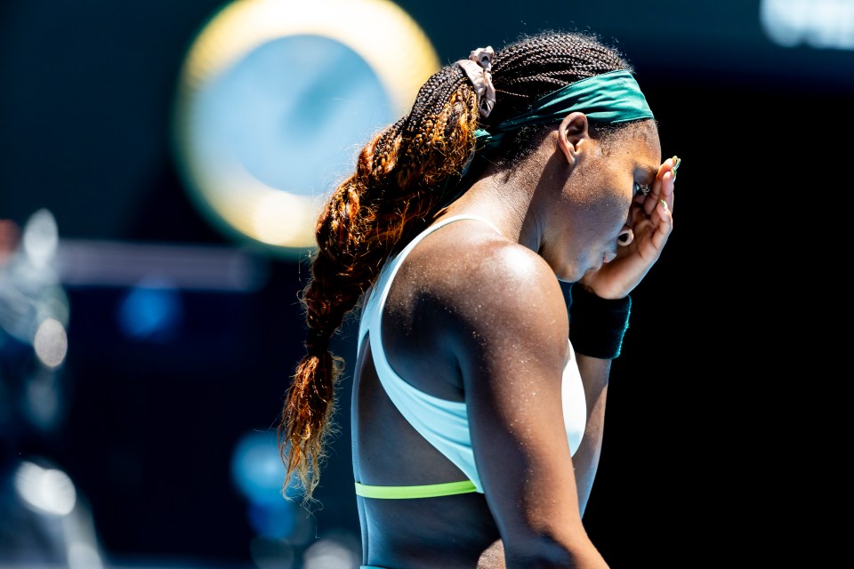 Coco Gauff put a poor performance in the Australian Open quarter-finals