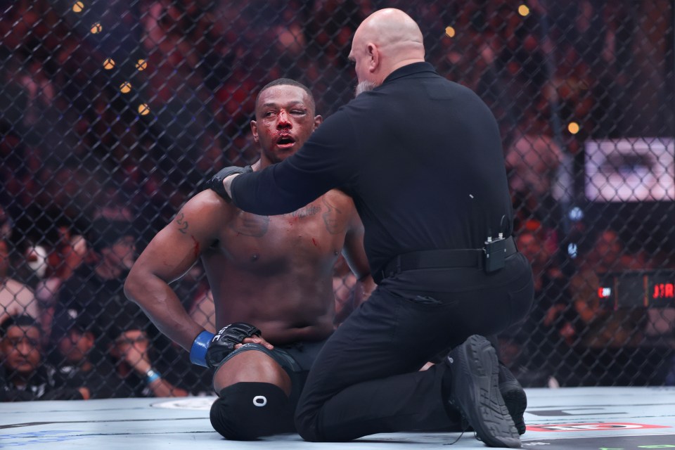 And he left Hill bloodied up