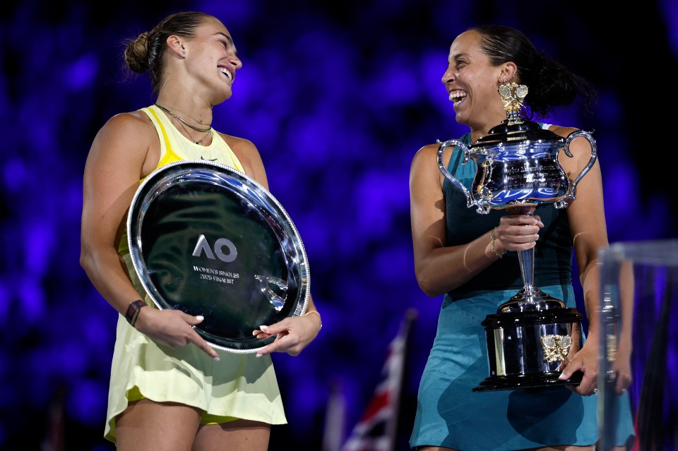 Aryna Sabalenka was looking to win her third-straight Australian Open title
