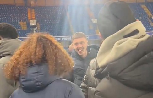 Palmer couldn't help but laugh at Cucurella's efforts to impress