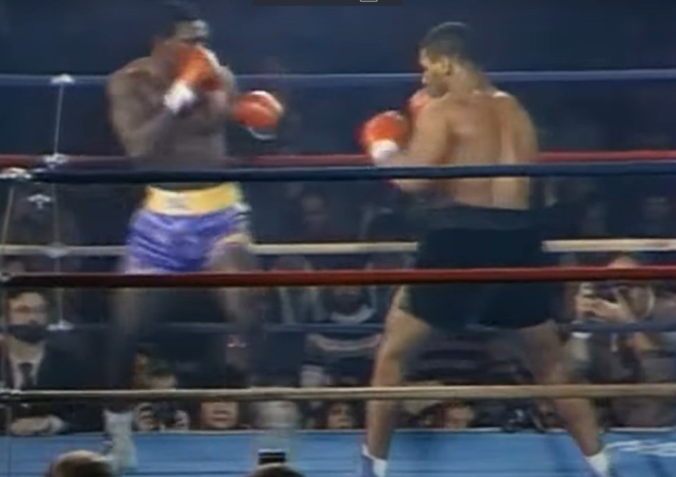 Young danced in front of Tyson but didn't last long
