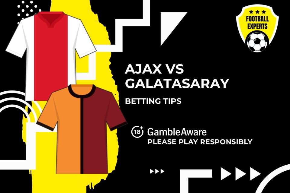 Ajax vs Galatasaray betting tips. 18+ GambleAware.org - Please play responsibly.