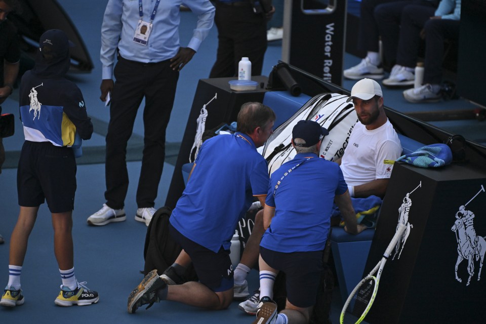 Moutet has revealed he fainted prior to his third round exit at the Australian Open