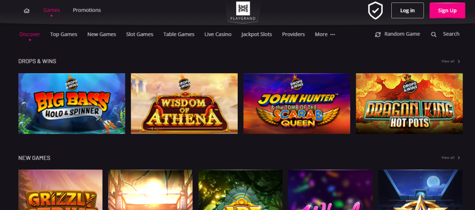 playgrand homepage
