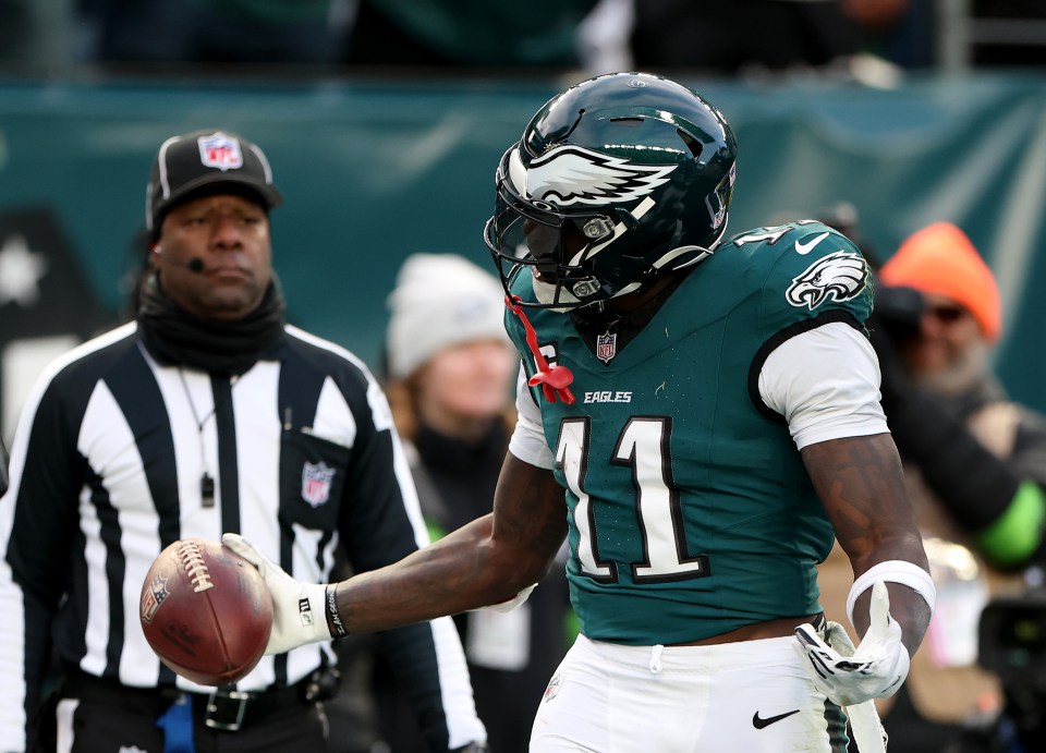 A.J. Brown was ready to fight for the Eagles in the NFC Championship