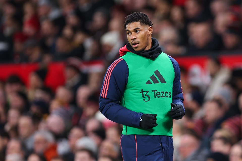 Rashford played no part at Anfield