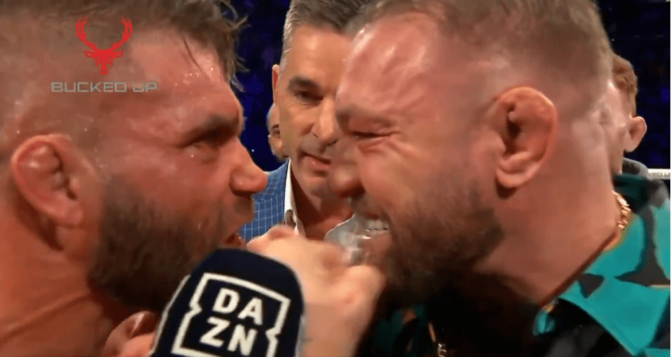 McGregor and Stephens faced off after the main event