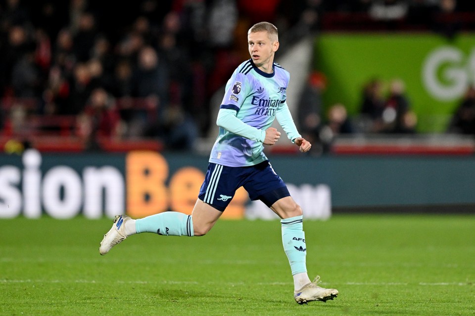 Borussia Dortmund are keeping close tabs on Arsenal star Zinchenko