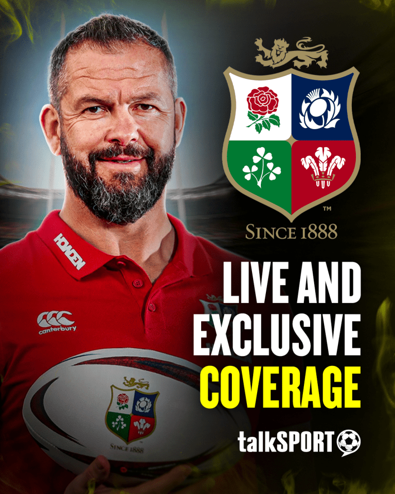 Andy Farrell will lead the Lions into battle - and talkSPORT will be there every step of the way