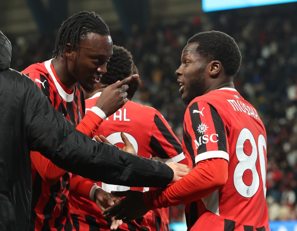 Abraham and Musah came off the bench to help Milan win