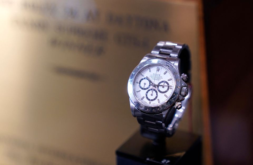 Newman was awarded this watch for becoming the oldest person to win the 24 hours of Daytona