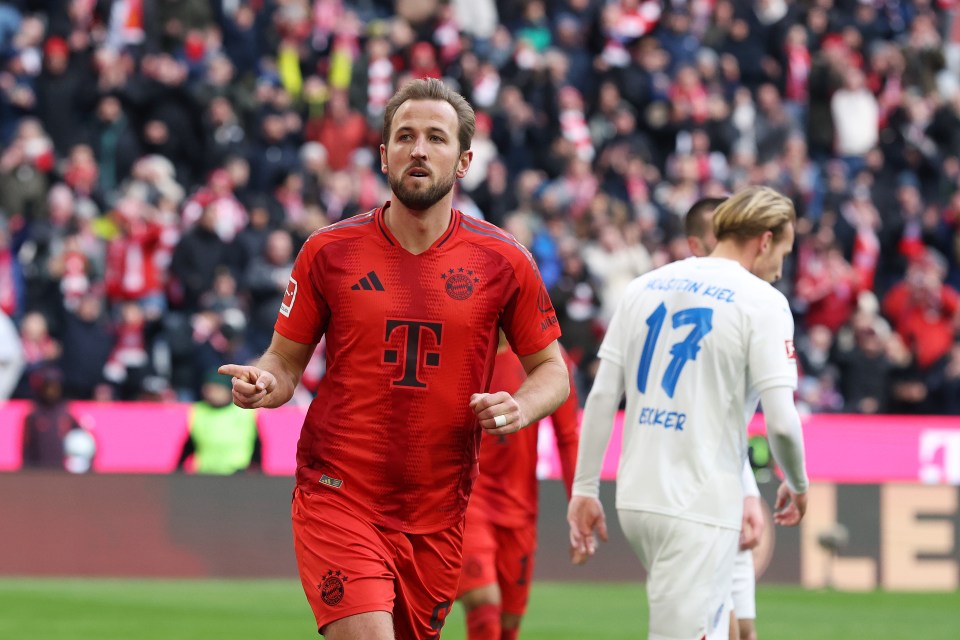 Kane bagged a double for Bayern against Holstein Kiel