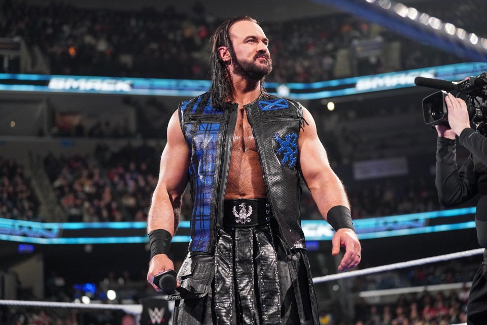 Drew McIntyre at a SmackDown event.
