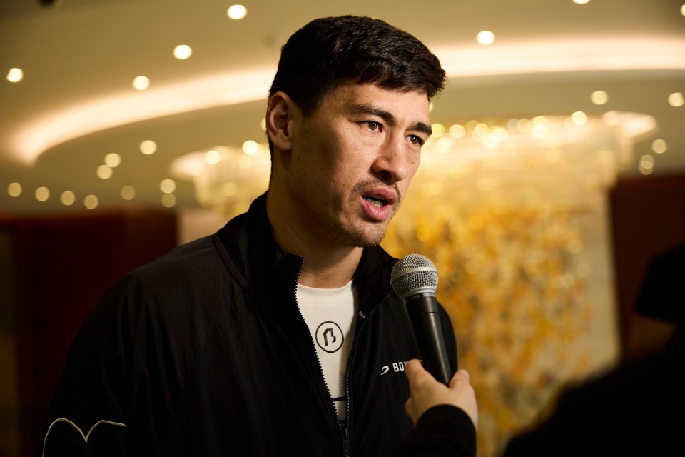 RIYADH, SAUDI ARABIA - FEBRUARY 17: Dmitry Bivol during Media Day ahead of the Riyadh Season event on February 17, 2025 in Riyadh, Saudi Arabia. (Photo by Mark Robinson/Matchroom Boxing/Getty Images)