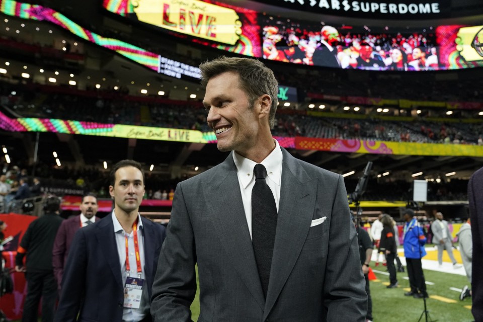 Tom Brady at the Super Bowl.