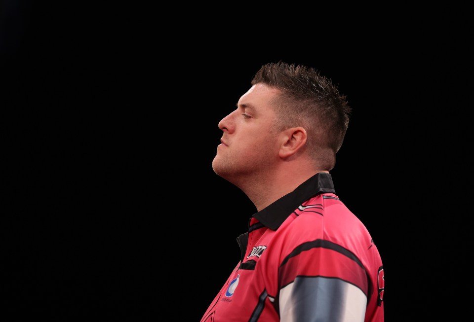 Daryl Gurney at the PDC World Darts Championship.