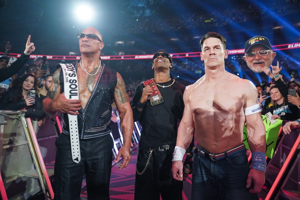 Cena aligned himself with Dwayne "The Rock" Johnson after beating down Rhodes