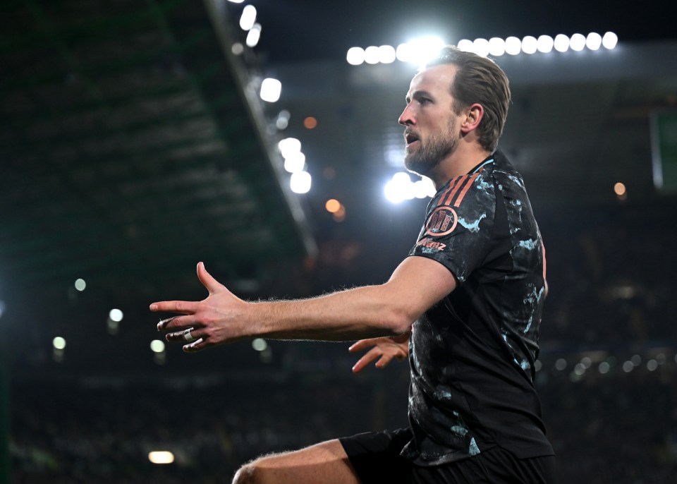 Bayern striker Kane has been in lethal form this season - both domestically and in Europe