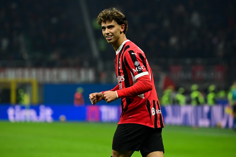 Felix scored his first Milan goal just minutes after he came off the bench