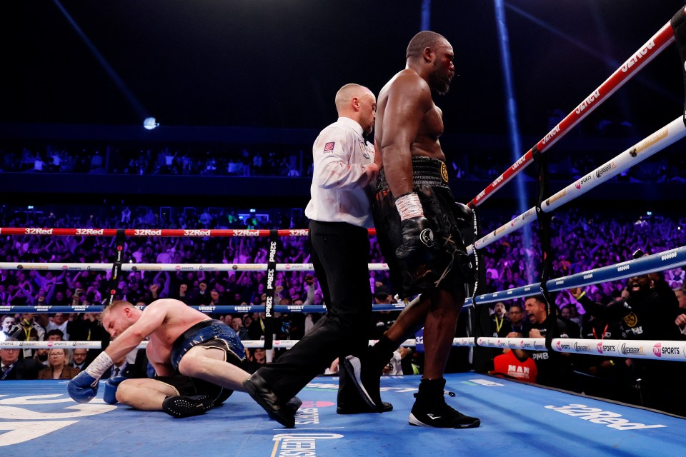 Chisora dropped Wallin twice and battered him from pillar to post