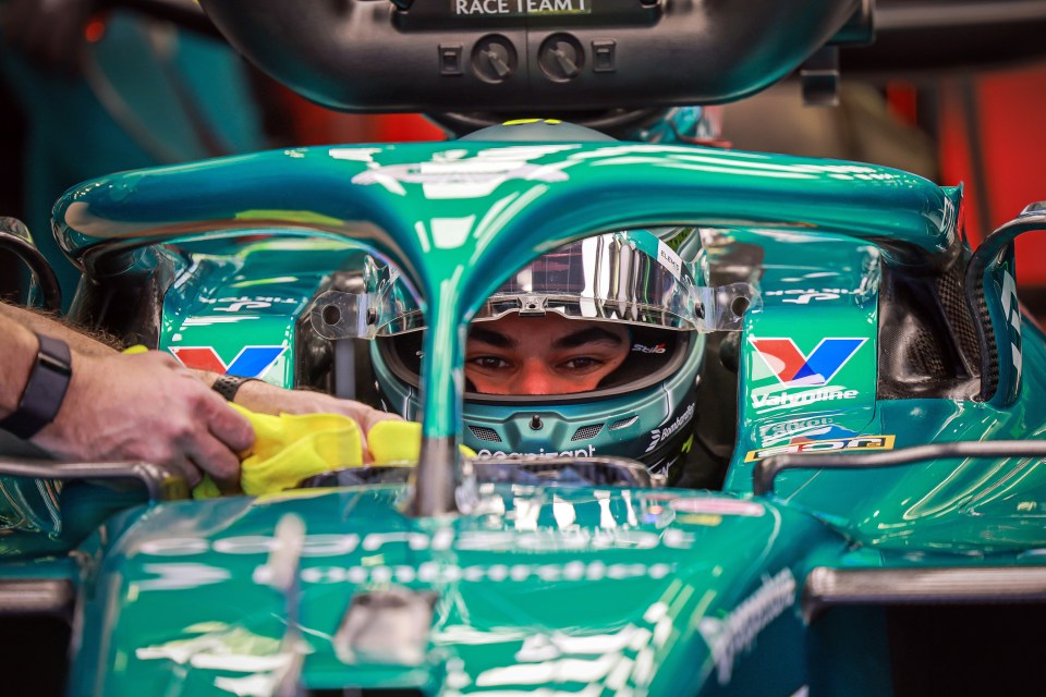 Stroll was forced to duck out of testing on day three