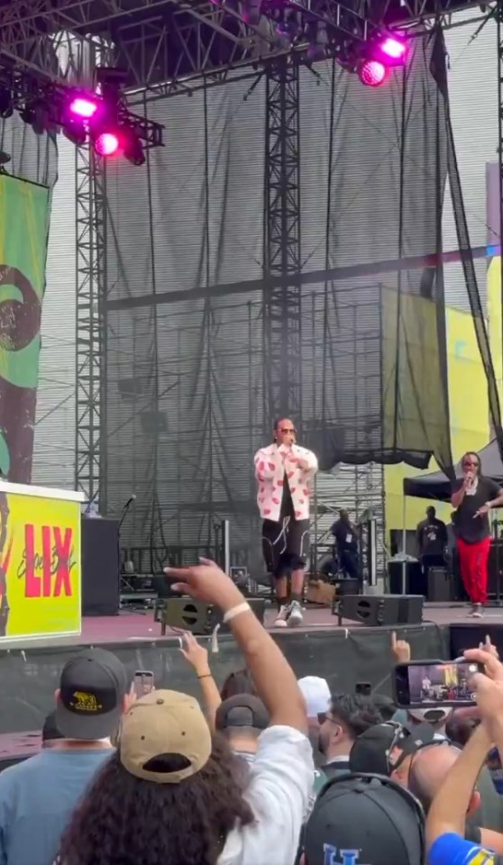 Luda performing on stage.
