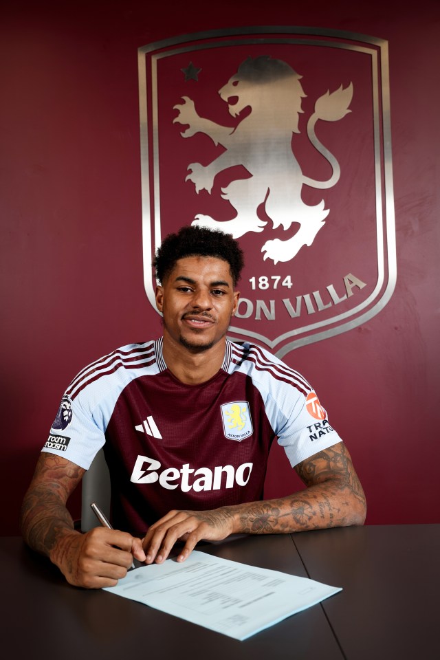 Villa will cover at least 75 per cent of Rashford's £350k-a-week wages